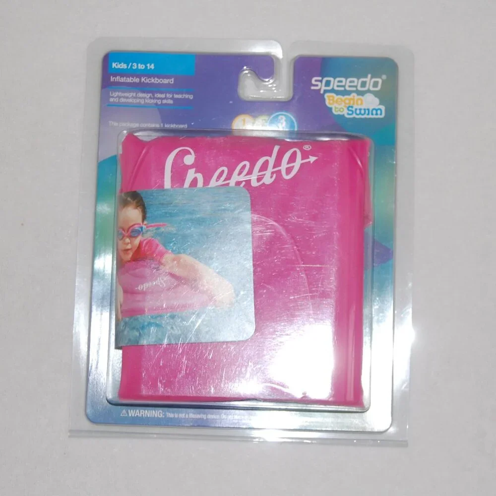 NWT Speedo Inflatable Kickboard, Ages 3-14